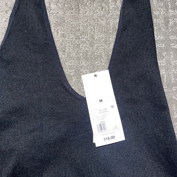 Ribbed Halter stretchy body suit - Picture 2 of 3